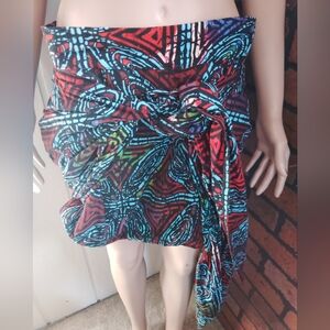 LIKE NEW!! Cofertarri, Colorful Patterned Hakuna Wrap Skirt.